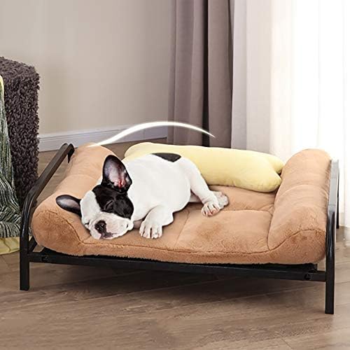 Легло за кучета ZHYING, Възглавница от Ухапване, Подвижни и Моющийся Диван за домашни любимци, Мек и топъл, Подходящ за сифони, Сив, XL