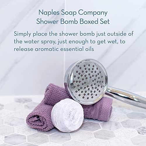 Набор от Ароматерапевтических Бомбочек за душата на Naples Soap Company, Хапчета за готвене на пара, Които създават Усещане за спа