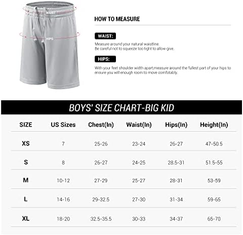 Баскетболни шорти за момчета BVNSOZ, Младежки къси Панталони за Активни спортни изяви с Джобове, Влагоотводящие къси Панталони за