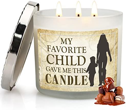 Подаръци за рожден Ден за майка на Дъщеря, Син - Голяма Свещ с 3 восък със 14,5 грама, Подаръци за Деня на Майката, за майките,