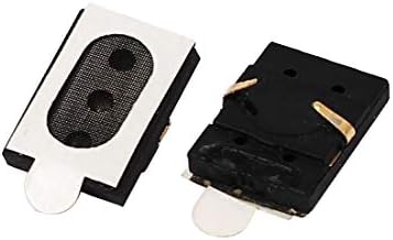 Нов LON0167 Черен Правоъгълен Говорител с магнит за телефон, Високоговорител 11 м х 7,5 м x 2 м, 2 бр. (Schwarzer rechteckiger Telefon-Magnet-Lautsprecher-Лотспрехер