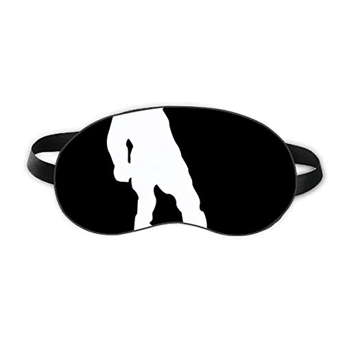 Спорт на Скейтборд Черно Контурный Модел Sleep Eye Shield Мека Нощна Превръзка На Очите Сянка на Кутията
