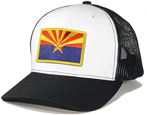 Родното място на Тениски Мъжки Нашивка с Флага на Аризона Шапка на шофьор на камион