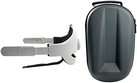 Пътна чанта Just E Joy и Регулируема Глава Каишка за Слушалки Oculus Quest 2 VR, устойчив на удари Калъф За Носене, Кутия За съхранение от Изкуствена кожа с цип