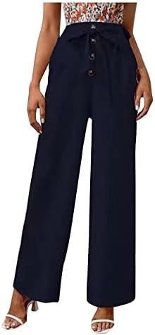 JoRasa /Дамски Модел Панталони с Висока Талия, Женски Модел Панталон с Еластична Талия, Работни Панталони за Жени, прави Панталони