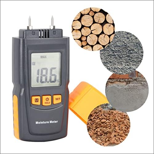 WYFDP Измерване на влажност на дървесина Цифров влага Тестер Влагомер Измервателен уред за обработка на дървен материал (Цвят: както е показано, размер: един размер)