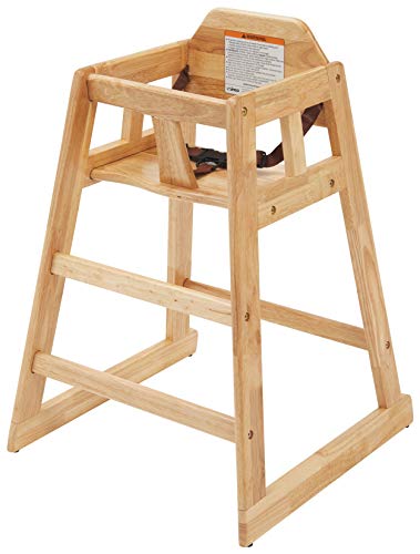 Дървен стол за хранене Winco в разглобено формата, естествен