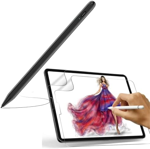 Стилус XIRON за Apple iPad Молив с защитно фолио за изхвърляне на дланите е Съвместим с iPad Pro 12.9, Висока чувствителност към касанию,