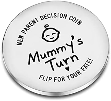 Монета за Вземане на решения CJ & M Fun New Parents създава и родителските каталози, Дървени Забавно Монета с Надпис за Вземане