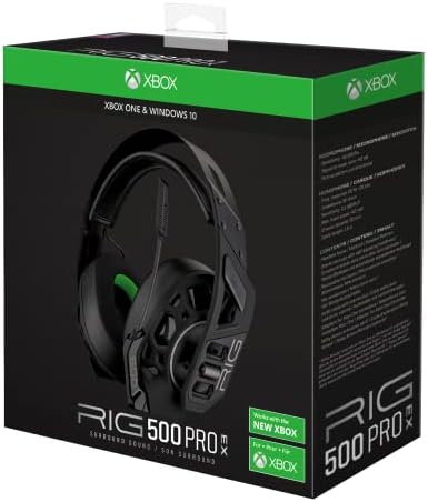 Детска слушалки RIG 500 PRO EX 3D Audio за Xbox Series X | S, Xbox One, Windows 10/11, с Dolby Atmos, 50 мм тонколони (черен)