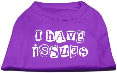 Имам Проблеми Със Сито печат Тениски за кучета, Лилав цвят Sm (10)
