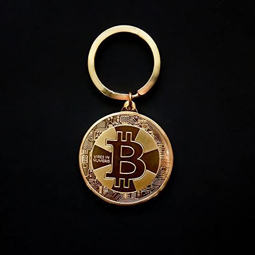 Творческа Възпоменателна Монета Bitcoin Виртуална Монета Bitcoin1 Метален Ключодържател Монета Подарък Копие Монета Занаят Колекционер