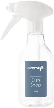 EZBRND Eversoft Флакон за образуването на пяна сапун за измиване на съдове с пистолет за кухня / Баня / Офис / RV / Airbnb,