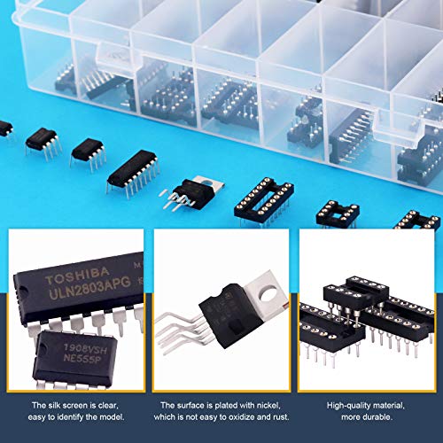 Комплект чипове интегрални схеми Hilitchi с части за свързване, на операционния усилвател, генератор, PWM, PC817 NE555 LM358 LM324
