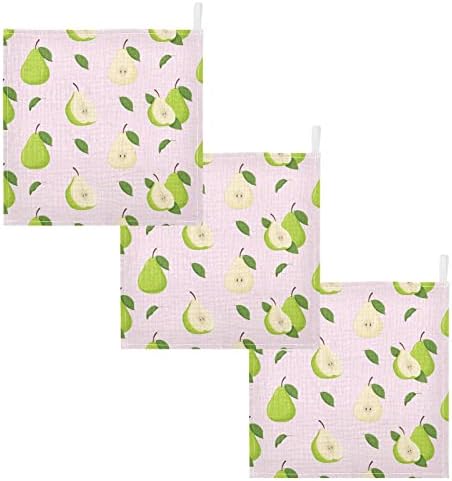 Бебешки Кърпички От Оригване vvfelixl Pears Green Leaves, Детски Муслиновые Гъба за момчета и Момичета, Памучно Детско Кърпа