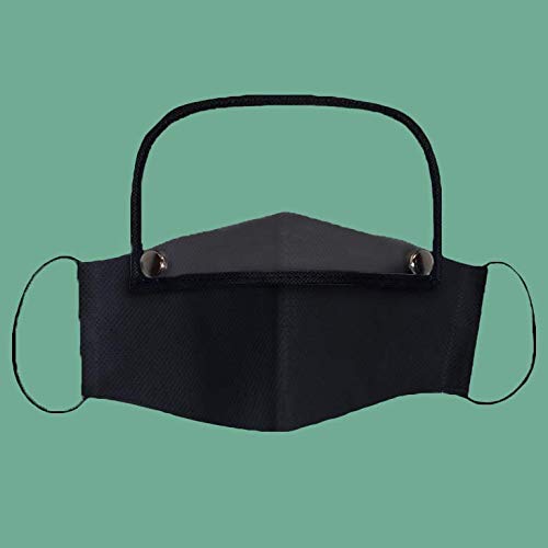 Множество маска за лице COVR Shield с подвижни защитни мрежи за очи - Черна - 1 Опаковка