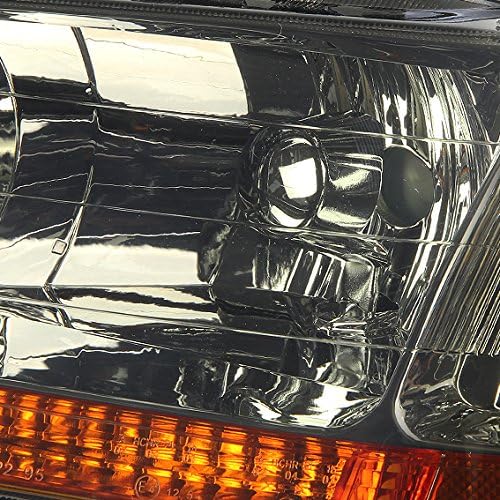 Закопченный корпус, кехлибар, ъглови светлини на светлина + набор от инструменти, съвместими с Honda Accord 98-02