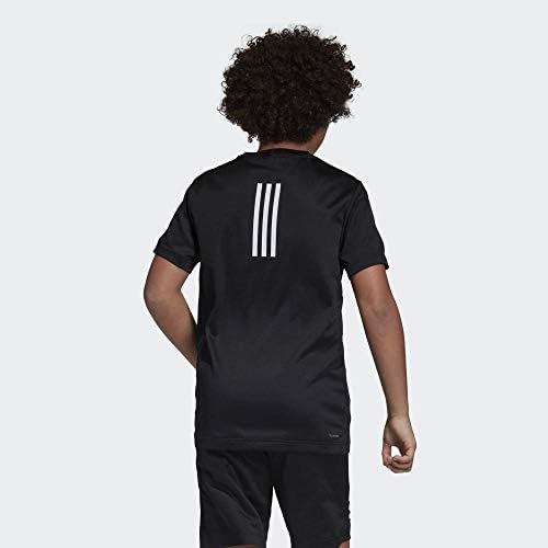 Детска тениска adidas за бягане, тренировка, начин на Живот момчетата, Готина тениска, Младежка мода DV1360 (110/4-5 години) Черен