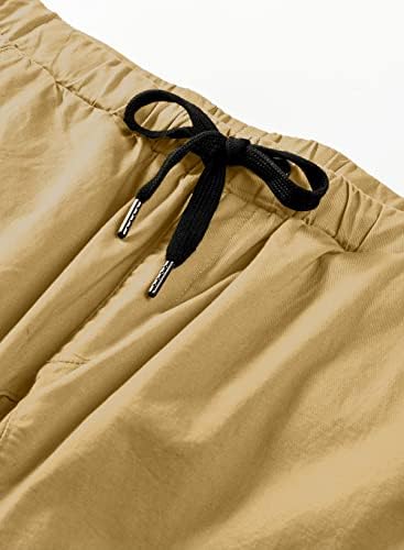 JMIERR / Мъжки Модерни Панталони-карго - Ежедневни Памучни Зауженные Спортни Джоггеры с 6 джобове от Еластична кепър лента през експозиции на