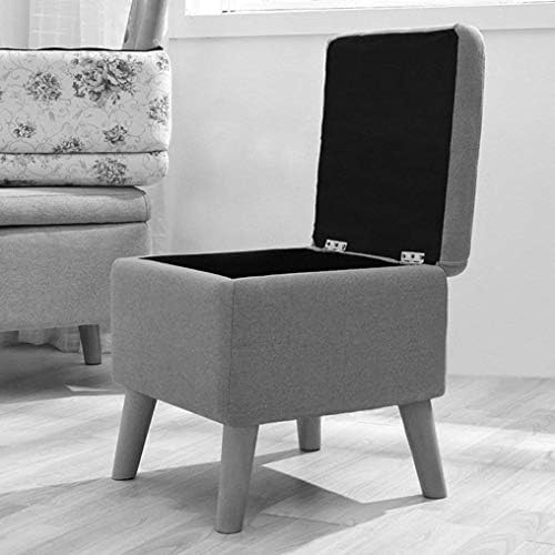 Един прост Стол, с Квадратен капак За Съхранение на Дървена Многофункционална Седалка За Дрехи Дневна Спалня-Скамеечка за краката