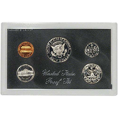 Набор от пробни монети 1972 S Gem от 5 теми пени, никел, десятицентовик, четвертак, други Монети в оригиналната опаковка Монетния двор на САЩ