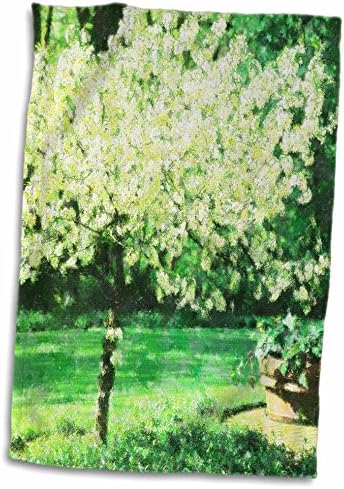 3. Импресионизъм Рози Флорен - Яблоневое дърво и Пейка - Кърпи (twl-41683-1)