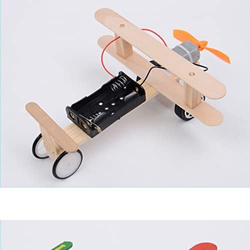 Toyvian Дървени Играчки Дървени Играчки Дървени Играчки Детски Самолет DIY Модел самолет 2 ЕЛЕМЕНТА Дървени Модели на Самолети
