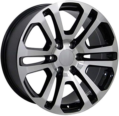 OE Колела LLC 20-инчови Джанти Подходящи за GMC Sierra Wheel CV99 20x9 Mach'd Wheel Холандер 4741