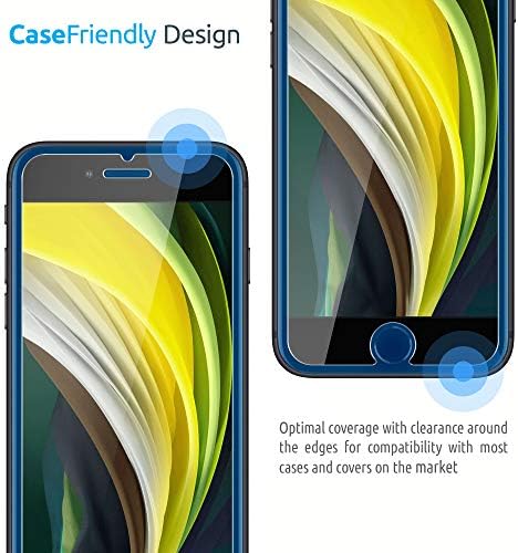 Защитно фолио от закалено стъкло InskinCase-подходящи за iPhone 7 и 8 iPhone 4,7 инча. 2 опаковки.