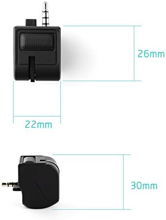 Адаптер за слушалки Feicuan за джойстик PS4, мини-дръжка 3,5 мм, Аудионаушники, Адаптер за слушалки с бутони за изключване на звука и да регулирате силата на звука (опаковк