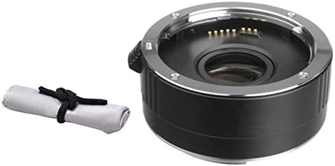 Широкоъгълен варио от Canon-супер телефото обектив EF 24-70 mm f/2.8 L USM 2x телеконвертер (4 елемента) + кърпа за почистване