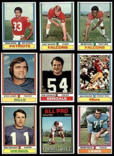 1974 Стартов комплект картички Topps Football 100/Лот (Футболен комплект) NM