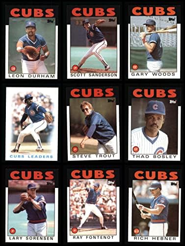 1986 Сет екип Topps Chicago Cubs Chicago Cubs (сет) NM/MT Cubs