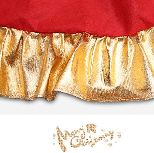 Пола за Коледно Пола за елха от Нетъкан текстил със Златен ръб е Подходящ за коледната украса (Лос)