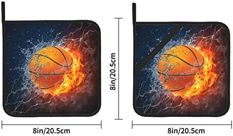 Баскетболна топка В огън и вода Спрей Квадратна Изолирано Поставка за тигана -8х8 инча (от две части) е Дебела, Термостойкая изолация.