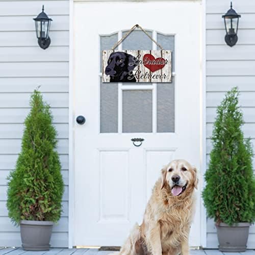 Sikye Дървен Знак Куче виси Етикет Правоъгълна Дървена Декорация Лозунга за домашни Любимци Подвесное Украса