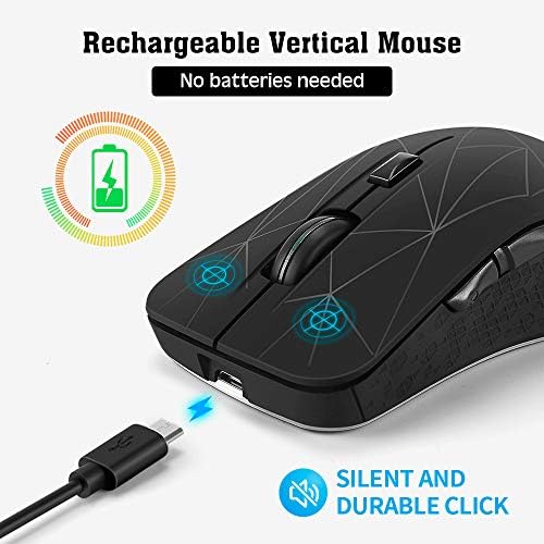 Акумулаторна Двухрежимная Детска мишка Bluetooth 4.0 и 2.4 G с USB-приемник за PC, Mac, лаптоп, таблет Android (A)