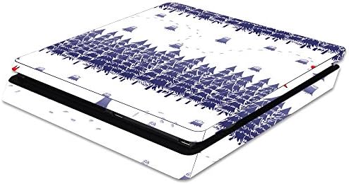 Кожата MightySkins, съвместим с тънка конзола Sony PS4 - Winter Fox Maze | Защитно, здрава и уникална vinyl стикер | Лесно се