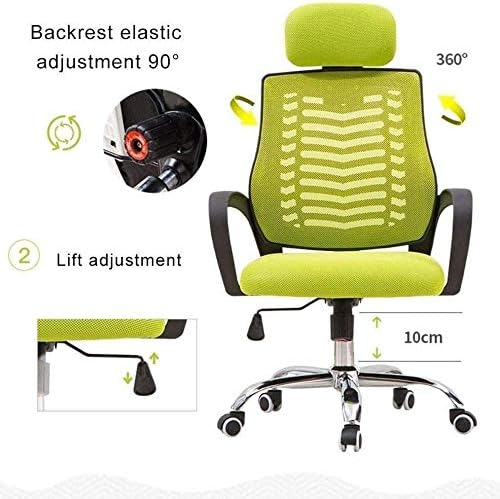 XXXDXDP Ергономичен офис стол, сетчатое стол за домашен офис с еластична мрежа, дишаща възглавница, мултифункционален регулируем
