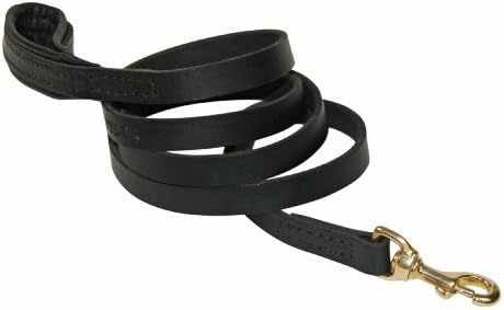 Каишка за кучета Dean and Tyler Soft Touch черен цвят с ширина 6 метра, на 3/4 инча с черна мека дръжка и кука от плътен месинг.
