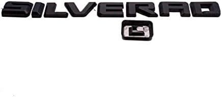 Комплект от 4 бр. 2019-2022 Silverado 1500 Потребителската Емблема на Задната Врата Матово Черен Панел Поименна Плоча, Подмяна на Иконата