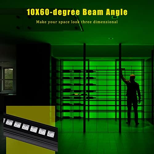 HiHzug 10x60' Нови Модернизирани led осветителни тела за измиване на стените, 144 W RGB + 5000 ДО Деня Осветление за измиване на стените