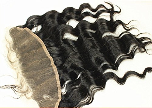 DaJun Hair 6A 13 4 Лейси Предна Закопчалка Европейската Натурална Вълна от Човешка Коса с Естествен Цвят (марка: DaJun)