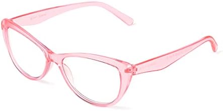 Очила за четене Betsey Johnson Yara Blue Light, Кристално-Розово, 40 мм