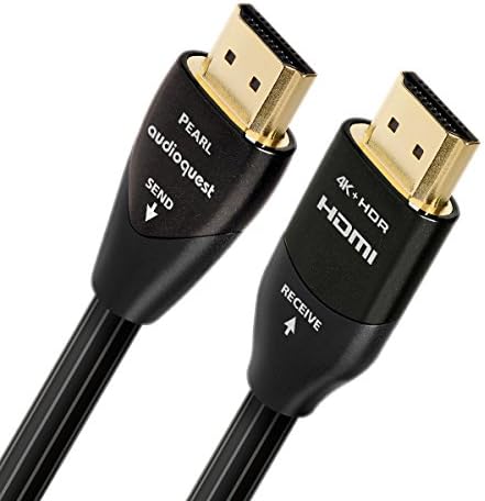 AudioQuest Pearl 12,5 м (41 фут) Черно-Бял Активна Цифрова, Аудио/Видео Кабел HDMI Ethernet връзка