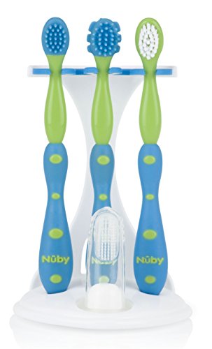 Комплект за грижа за устната кухина Nuby Stage 4 (цветовете може да варират) (опаковка от 3 броя)