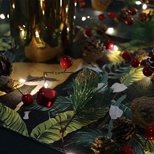 IWU Коледни Шишарки Jingle Bell Струнни Светлини 10 фута, 40 светодиоди Борови Плодове Изкуствена Коледна Гирлянда със светлини работещи
