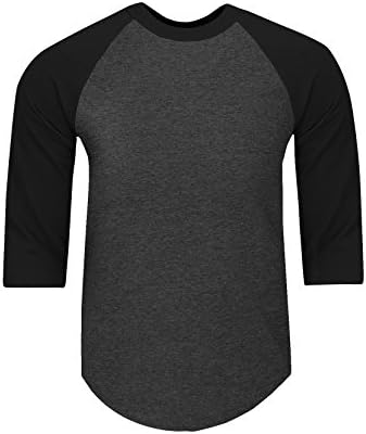Мъжка бейзболна риза Raglan Fitscloth – Класически и Ежедневни Памучен Риза с 3/4 ръкав, Спортна Тениска от Джърси за активна