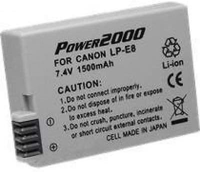 Висококачествена батерия, Съвместима с Canon LP-E8 LPE8 4515B002 EOS Rebel T2i