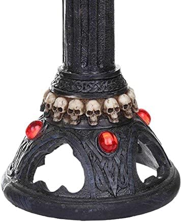 Свещник с Черепа LALEO, Беспламенный Свещник С виртуален скелет на Хелоуин, Тройни Свещи на Хелоуин, на Свещи на Хелоуин, Беспламенный